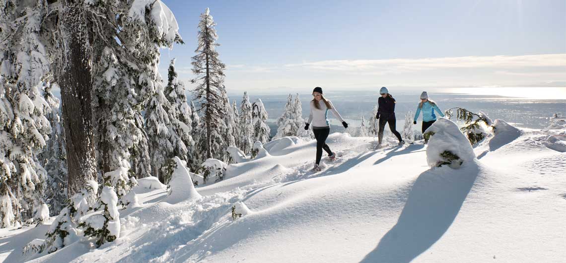 Snowshoeing, Grouse Mountain Vancouver Mazda